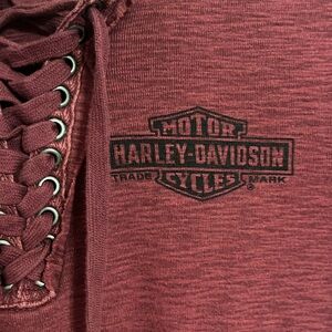 Biker fans - Harley Davidson lace up tee M